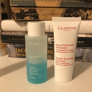 Travel size Clarins skincare